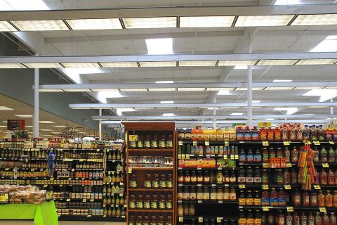 Продуктові магазини — ілюстрація